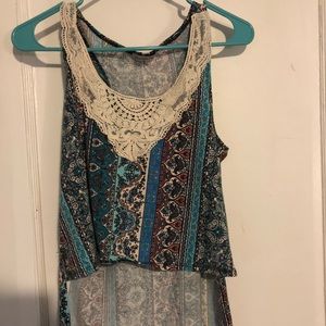 high low aztec tank